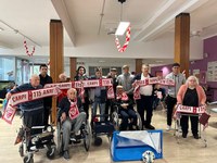 Il CARPI CALCIO IN VISITA ALLA CASA RESIDENZA "CISA" DI MIRANDOLA